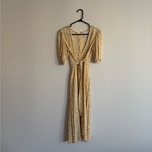 faithful the brand snakeskin dress